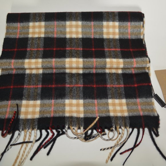NWT BURBERRY COLOUR BLOCK VINTAGE CHECK CASHMERE SCARF - Picture 2 of 4